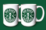 Bundle of 2 Go Fuck Yourself Ceramic Mugs