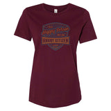 Maroon Happy Angry Tee - Women