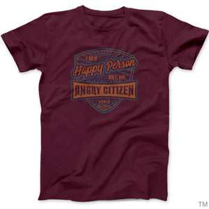 Maroon Happy Angry Tee